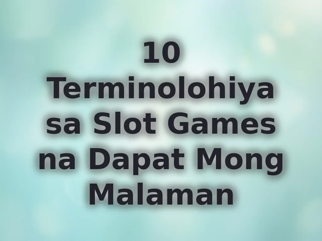 Betting terms